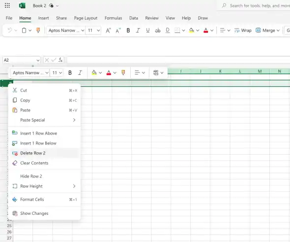 Delete one or more rows