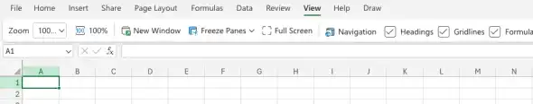 Change worksheet magnification by using the zoom control from the Ribbon