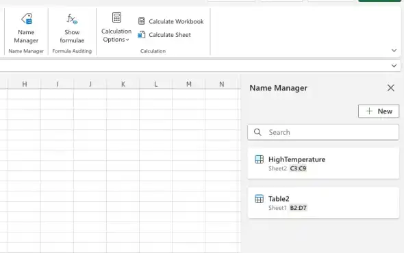 Create a named range method two