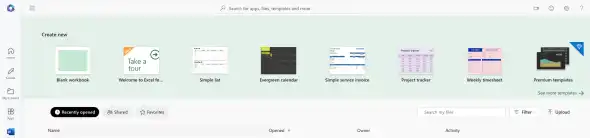 Open Excel file