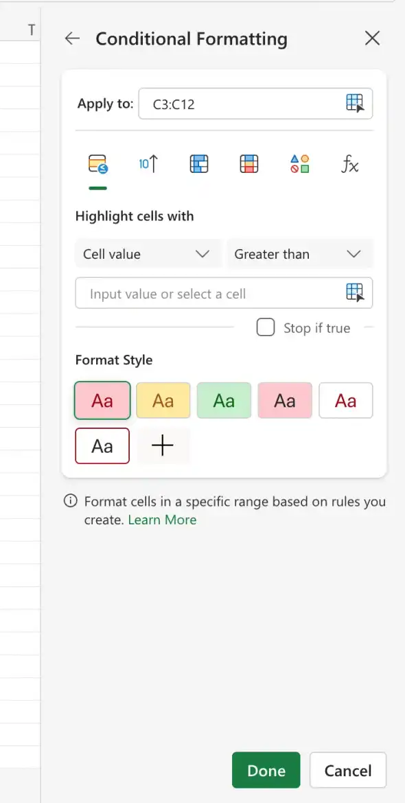 Change the appearance of data based on its value | Excel Insights