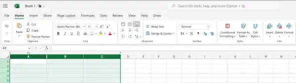Change the width of multiple columns or the height of multiple rows