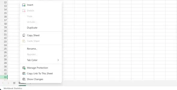 Rename a worksheet